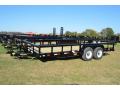 18ft Pipe Top Utility Trailer With Slide-In-Ramps