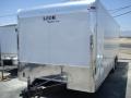 White 16ft Flat Front Enclosed Cargo Trailer