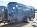 Blue 14ft Steel Livestock Trailer