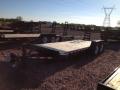 20ft flatbed with 2-7000lb axles W/Pallet Fork Holders