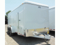 White 16ft Cargo Trailer with Torsion Axles-3500lb
