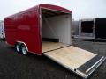 14ft  Red Cargo Trailer-White Walls