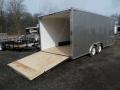 20FT SILVER ENCLOSED MOTORCYCLE TRAILER