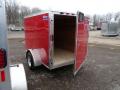 Red 8ft Enclosed Utility Trailer  