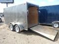 12ft Enclosed Charcoal Motorcycle Trailer  