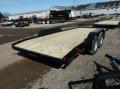 Black with Wood Decking 18ft  Open  Car Trailer  