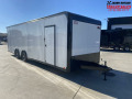 United Limited 28' Race Trailer (110v Package, Cabinets, Premium Escape Door)