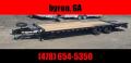 2023 PJ Trailers 28 ft deckover equipment trailer 10 ton with monster ramps  Flatbed Trailer