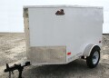 White Single Axle 10ft Enclosed Landscape Cargo  