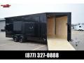 BRAVO 7x18'+5' **MIDNIGHT EDITION** SILVER STAR ALUMINUM SNOWMOBILE/UTV TRAILER