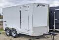 NEW 2024 Homesteader 6x12 Tandem Intrepid V-Nose Cargo Trailer w/ Rear Barn Doors