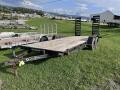 USED 2014 Quality 18' Econo Equipment Hauler w/ Stand Up Ramps NO DOVE
