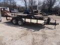 FOR RENT ONLY #11 77x16 M.E.B. Utility Trailer w/Ramps