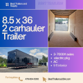 Car Hauler Trailer 8x36 triple Axle Enclosed 2 carhauler