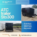 ATC Trailers 7 X 14 ALL aluminum black cargo motorcycle trailer Cargo / Enclosed Trailer