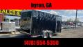  Trailer 7x16 7 ft charcoal grey W Ramp Door Enclosed Cargo screwlessTrailer
