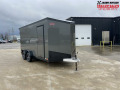  United UATV 7x16 All Aluminum V-Nose Cargo Trailer 7k w/Rear Ramp Door