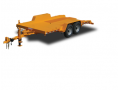 JS 16ft Gravity tilt equipment trailer with diamond plate floor
