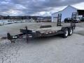 USED 2003 Top Brand 16' Equipment Trailer with Standup Ramps 
