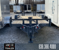 2024 MEB Equipment Trailer 82x22 TA 7K [5' SIR, Dovetail, 2 Brake] Gray