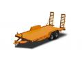 16 ft Diamond Tread Plate Deck Skid Steer Equipment Trailer