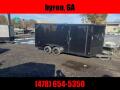 7x16 blackout enclosed trailer w extra wide doors