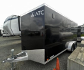 #8130 - 2023 ATC Raven  Black 7X16+2 Wedge 7K Cargo Trailer Cargo Trailer