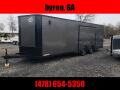 covered wagon grey enclosed carhaUler trailer new
