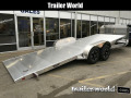 2024 Aluma 8220H Anniversary Edition Aluminum Tilt Bed Open Car Hauler Trailer 10k GVWR