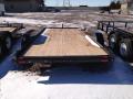 16ft wood deck with slide in ramps and 2-3500# axles  