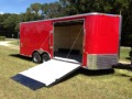 18ft Car Hauler w/Side and Rear Ramp - Perfect Toy Hauler