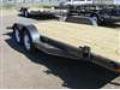 18ft Car Hauler - Black Steel Frame w/Wood Deck