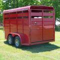 2 H Red Trailer with Single Rear Door