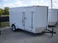 12ft Enclosed with Ramp Door- White