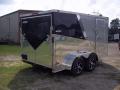 12ft Loaded Black and Silver Motorcycle Trailer