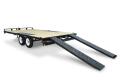 18ft  Over the Axle Trailer-Black Frame w/Wood Deck