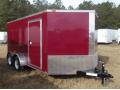 Red 12ft TA Enclosed Motorcycle Trailer