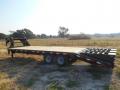 25FT GN FLATBED TRAILER-SPARE TIRE ON GN