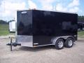 12FT BLACK ENCLOSED WITH REAR RAMP