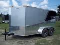 12ft TA Black and Silver Enclosed Motorcycle Trailer