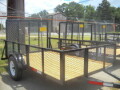 10ft Utility Trailer Treated Lumber Deck