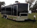 20ft Black V-Nose Concession/Vending Trailer w/Electrical Package