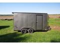 14ft Enclosed Charcoal Bumper Pull Cargo Trailer