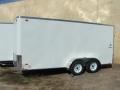 16FT WHITE CARGO TRAILER WITH RAMP