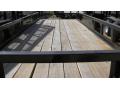 18ft Heavy Duty Pipe Tandem Axle - Black Frame/PT Wood Decking 