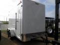12FT FLAT FRONT CARGO WHITE WITH E-TRACK