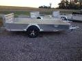  12 ft Utility Trailer With  Solid Diamond Plated Sides