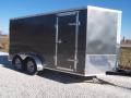 14ft Cargo Trailer Charcoal Wedge Front