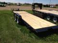 20ft Tilt 2-7000lb axles black steel frame w/wood deck