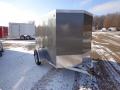 8ft Cargo Enclosed Trailers Charcoal V-Nose